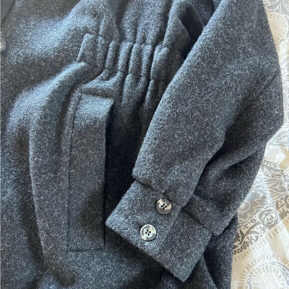 Ba&sh Lagos wool-blend coat Anthracite / Charcoal Large MSRP $695 - Picture 9 of 12